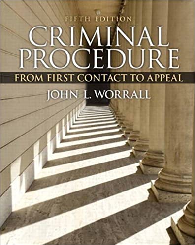 Criminal Procedure: From First Contact to Appeal (5th Edition) - Orginal Pdf